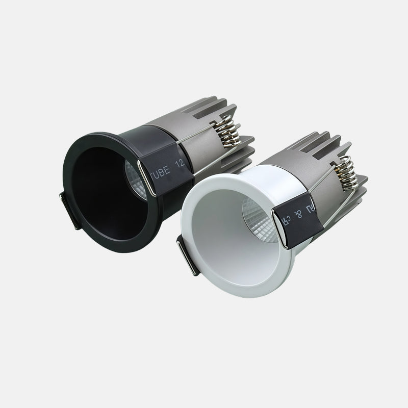 LRLEDS Deep Anti-Glare 3W COB LED Spotlight - 24° Narrow Beam, Bridgelux LED Recessed Downlight (Dimmable, CRI >90)