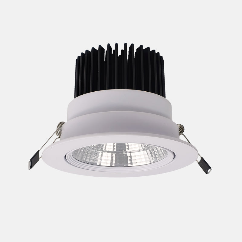 LRLEDS Architectural COB LED Recessed Spotlight - Dimmable 5W/7W/10W, High CRI >90, White Finish Ceiling Downlight
