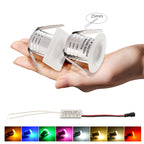 LRLEDS Acrylic Milky-Diffused 1W LED Mini Spot - Professional Recessed Cabinet Lighting (Soft Glow)