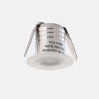 LRLEDS Acrylic Milky-Diffused 1W LED Mini Spot - Professional Recessed Cabinet Lighting (Soft Glow)