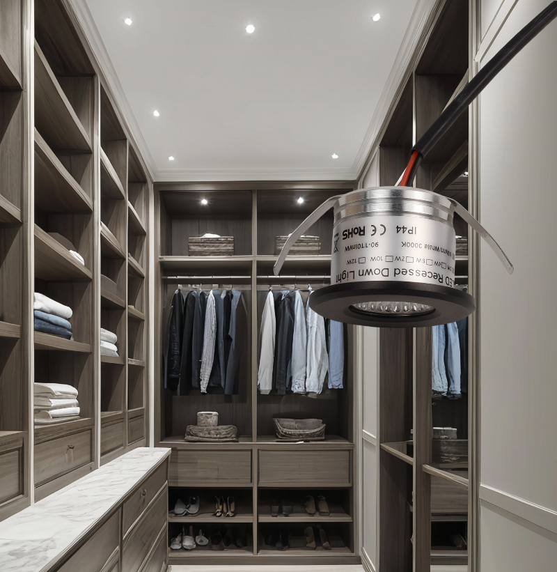 LRLEDS Ultra-Compact 3W COB LED Mini Spotlight - 30mm Cutout, High-Intensity Recessed Accent Light, Black Finish