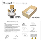 10-Pack Recessed LED Downlight - 3W/4W/5W COB Spotlight