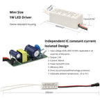 LRLEDS High-CRI >90 Mini 1W LED Spotlight - 20mm Cutout Recessed Accent Downlight, White Finish