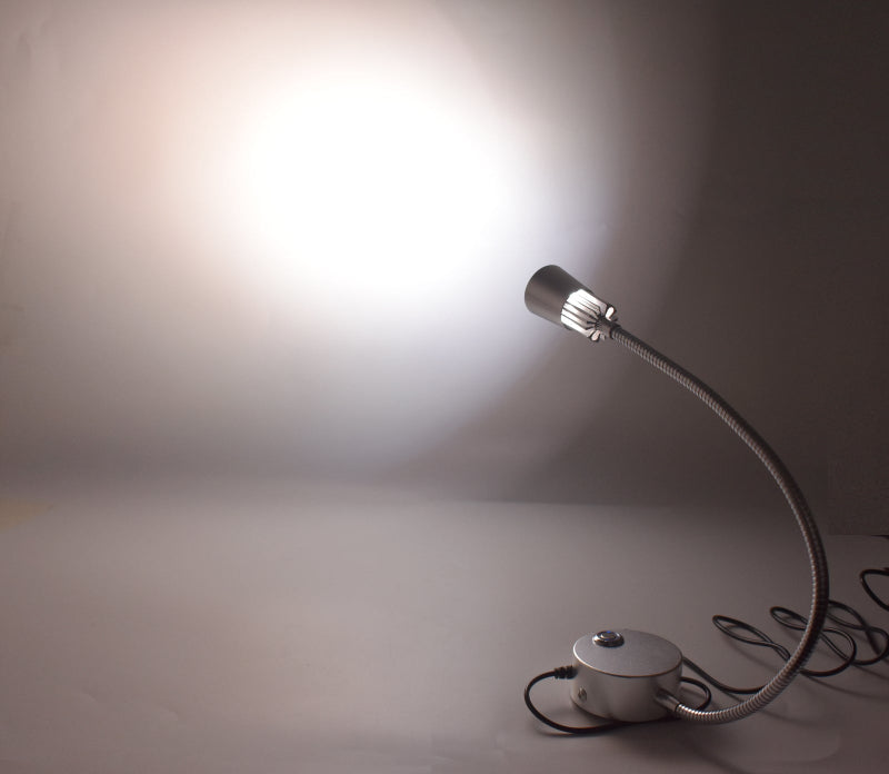 2-Pack 5V USB Dimmable LED Wall Lamp - Eye-Safe Reading Light (3CCT, Silver)