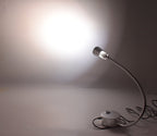 2-Pack 5V USB Dimmable LED Wall Lamp - Eye-Safe Reading Light (3CCT, Silver)