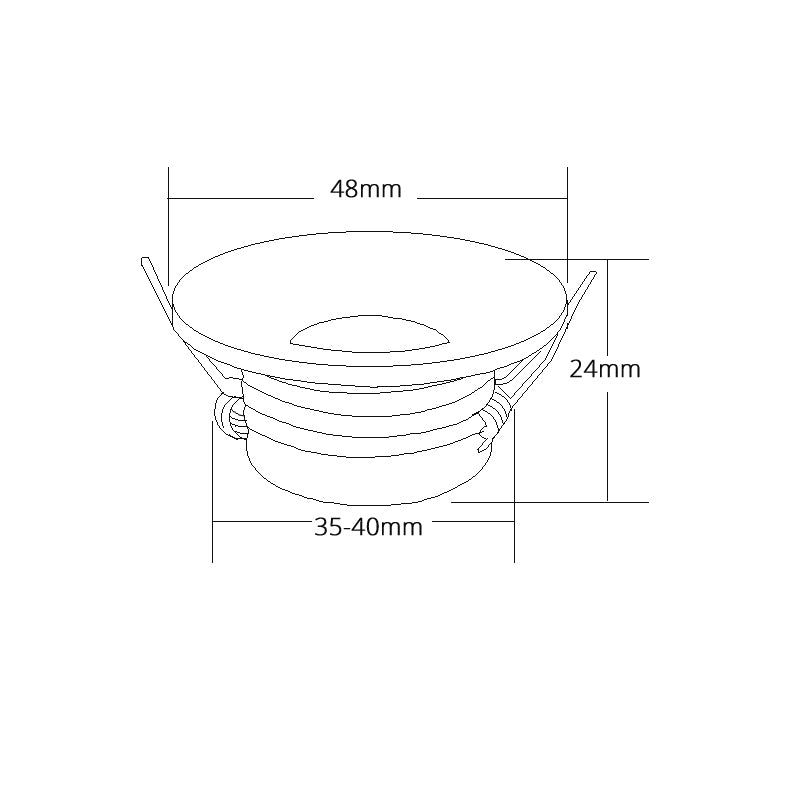 LRLEDS Luxury Gold & Silver Mini COB LED Spotlight - 3W Recessed Accent Light, High CRI >90 (35-40mm Cutout)
