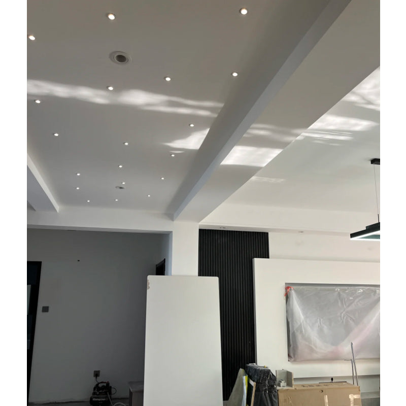 LRLEDS Classic 1W Mini LED Spotlight - Recessed Accent Downlight for Cabinets & Ceilings, Black Finish (40-45mm Cutout)